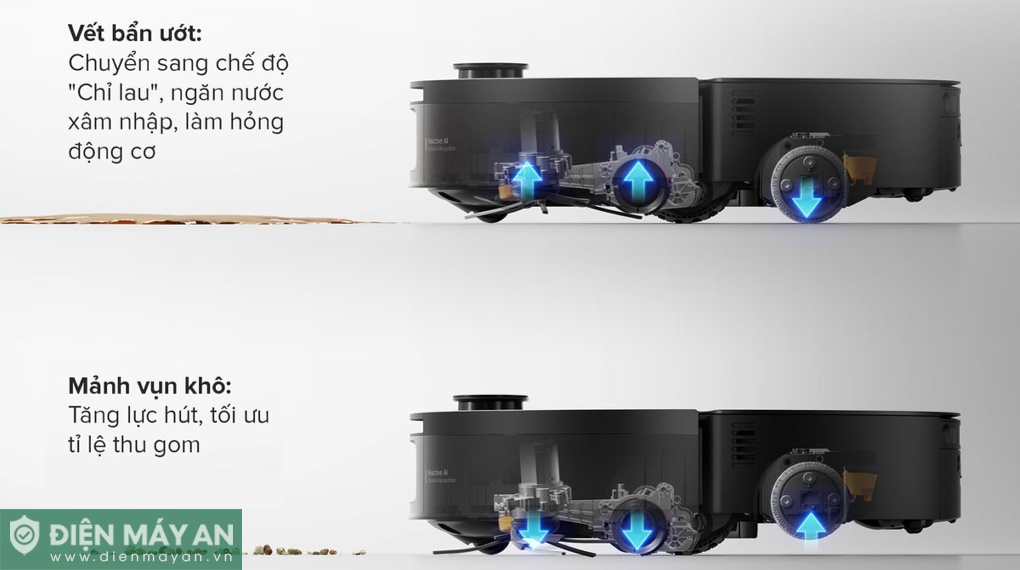 Robot hút bụi lau nhà Roborock Saros 20 Flow Complete - Đen/Trắng
